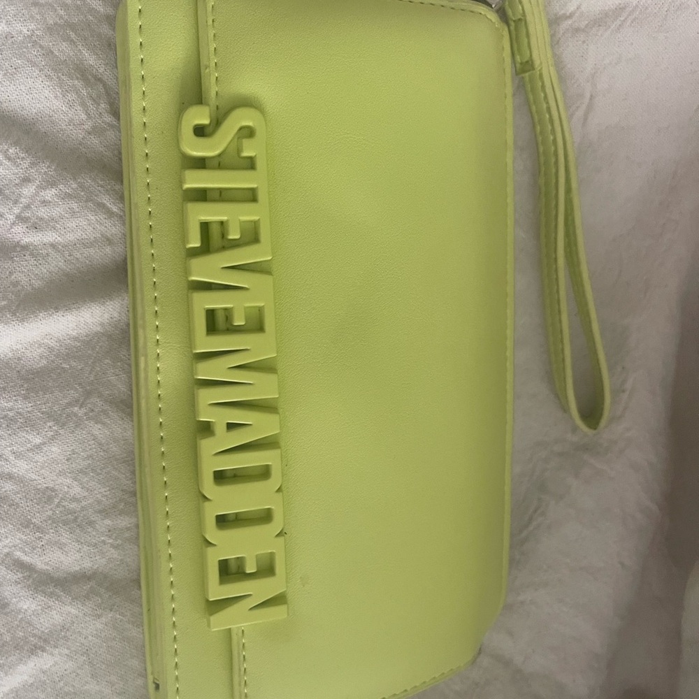 Steve Madden Neon Green Wristlet